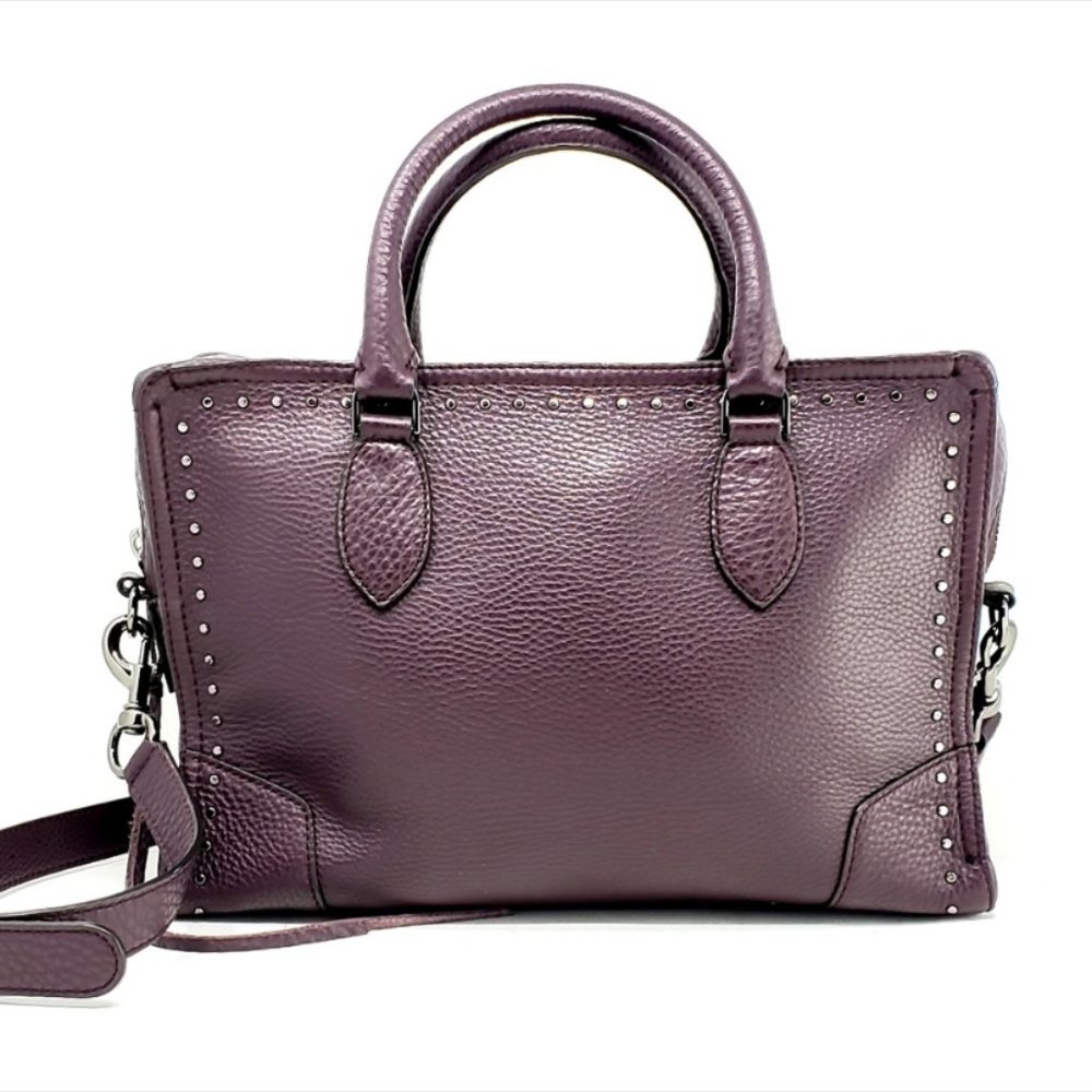 Rebecca Minkoff Moonwalking Satchel Aubergine NWOT